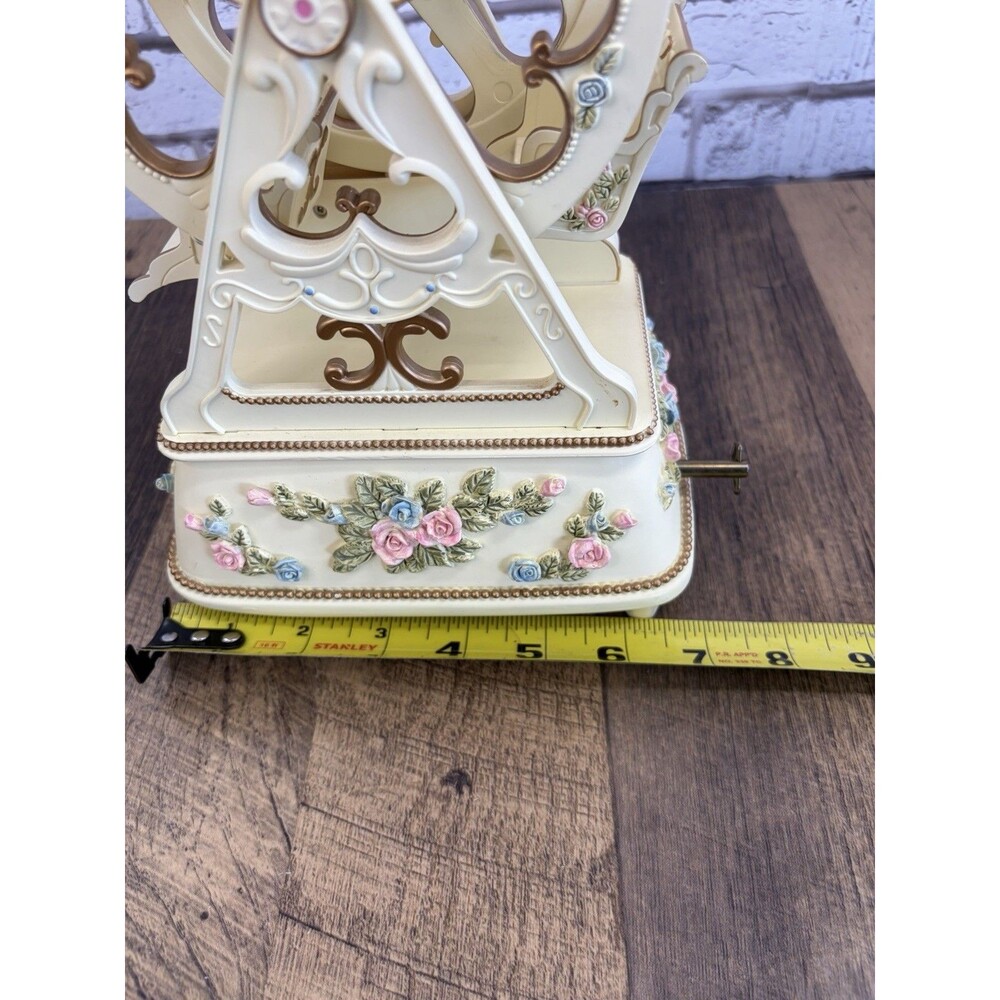 Musical Moving Ferris Wheel Music Box Vintage PS Designs Nutcracker Song Mint - Picture 12 of 13